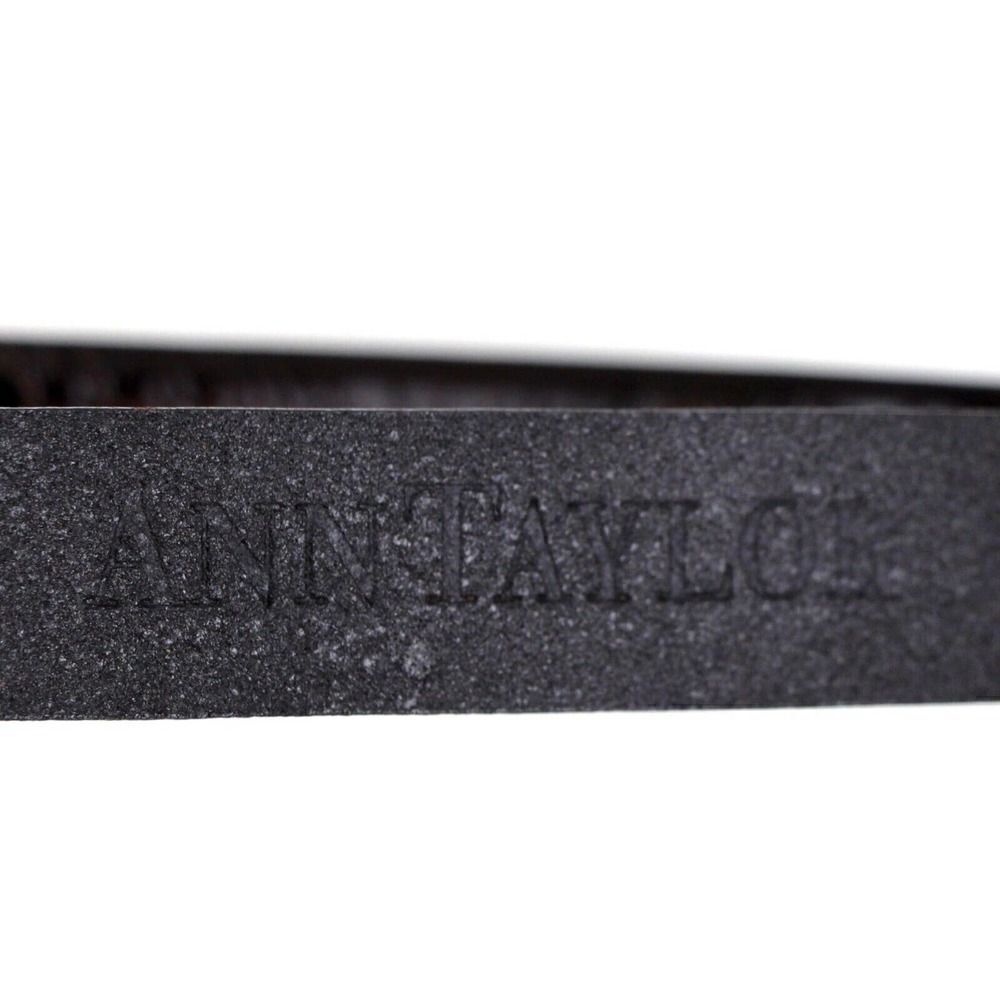 Ann Taylor CROCO BROWN GENUINE LEATHER 3/4"Wd DRESS WOMEN'S BELT Sz M (T11 - Picture 7 of 14